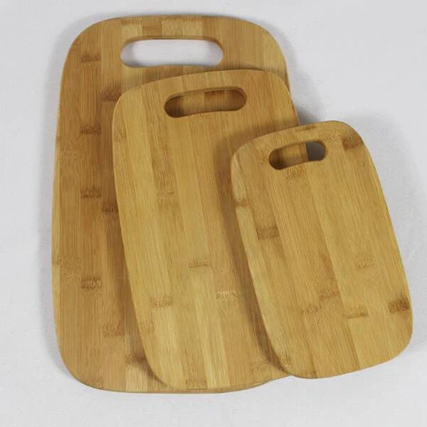 3 개 세트를 가진 대나무 도마
