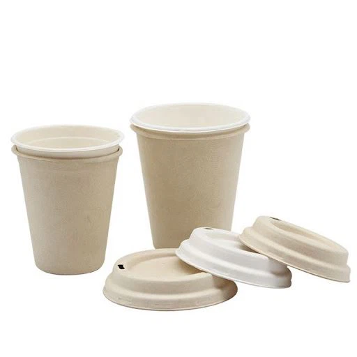 Disposable Sugarcane Bagasse Pulp Coffee Paper Cups